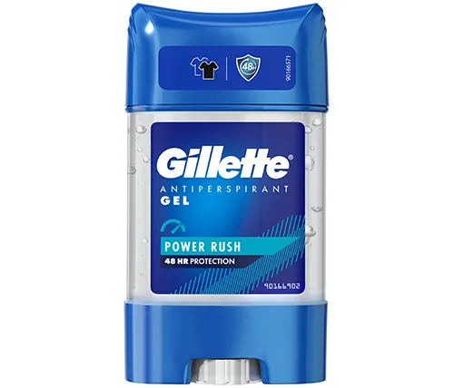דאודורנט ג'ילט לגבר Gillette Antiperspirant Gel Power Rush בנפח 70ml