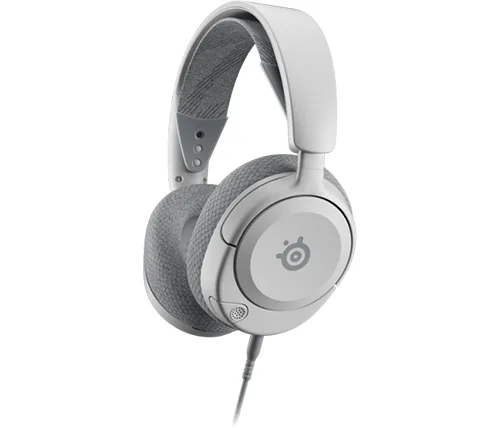 אוזניות גיימינג עם מיקרופון Steelseries Arctis Nova 1P בצבע לבן