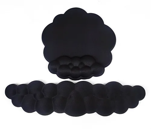 סט פדים ג'ל למקלדת ולעכבר Ivory Style Cloud בצבע שחור