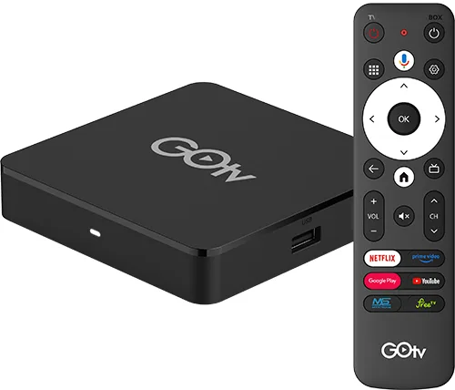 סטרימר GOTV Plus 4K 32GB עם מערכת הפעלה Android TV 12