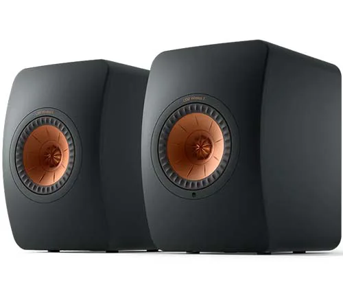 רמקולים מוגברים מדפיים אלחוטיים KEF LS50 Wireless II בצבע שחור