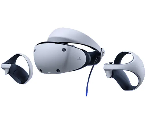 משקפי מציאות מדומה Sony PlayStation VR2 עם שני שלטים 