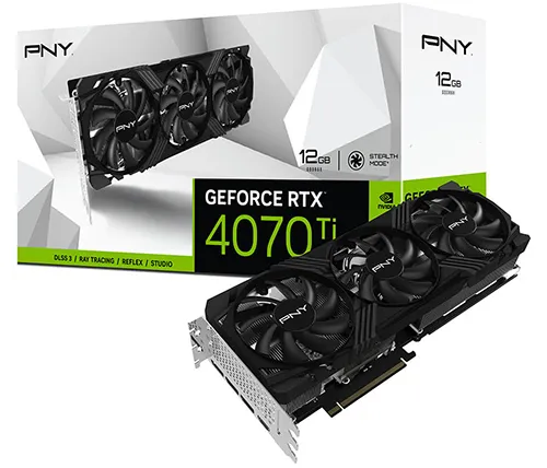 כרטיס מסך PNY GeForce RTX 4070 Ti 12GB VERTO LED Triple Fan GDDR6X