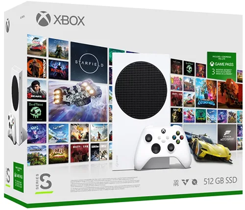קונסולה Xbox Series S – Starter Bundle 512GB חבילת התחלה הכוללת 3 חודשים של Game Pass Ultimate