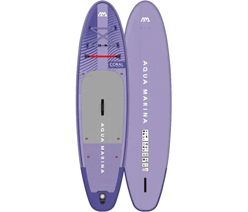 סאפ מתנפח Aqua Marina Coral BT-23COPN 310cm בצבע סגול כולל משוט - משלוח חינם