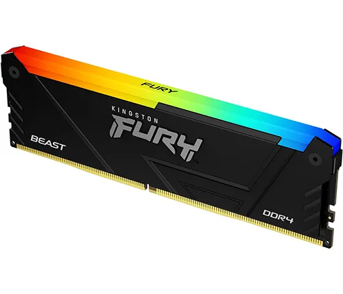 זכרון למחשב Kingston Fury Beast RGB DDR4 3200MHz 8GB KF432C16BB2A/8 DIMM