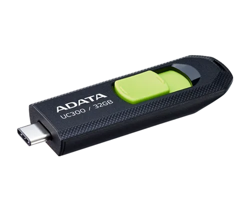 זכרון נייד ADATA UC300 USB-C 3.2 Gen1 - בנפח 32GB עם מנגנון סליידר