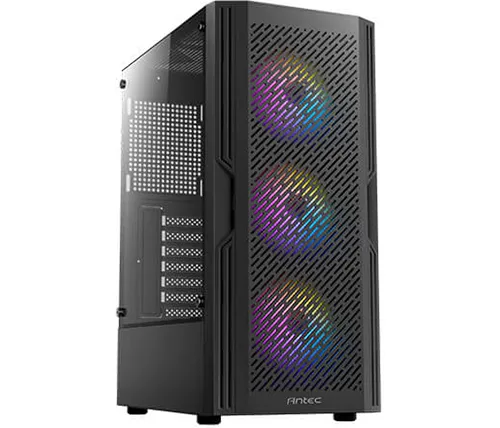 מארז מחשב Antec AX20 Elite בצבע שחור כולל חלון צד