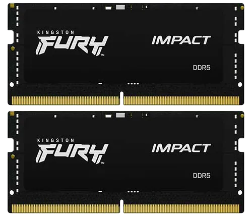 זכרון למחשב נייד Kingston Fury Impact 2x16GB DDR5 4800MHz KF548S38IBK2-32 SODIMM