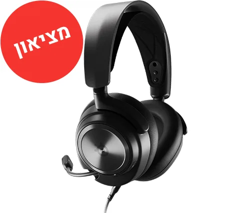 מציאון – אוזניות גיימינג אלחוטיות מוחדשות עם מיקרופון Steelseries Arctis Nova Pro X צבע שחור