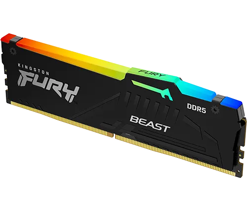 זכרון למחשב Kingston Fury Beast RGB DDR5 4800MHz 32GB KF548C38BBA-32 DIMM