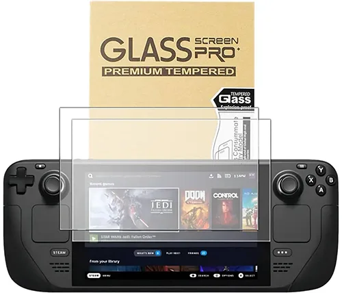מגן מסך זכוכית מחוסמת Ivory Gaming ל Steam Deck – שתי יחידות