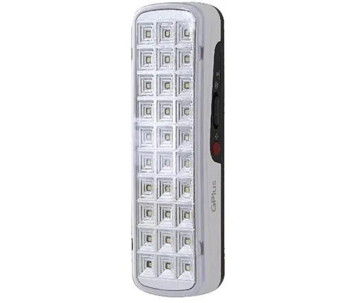 תאורת חירום נטענת 30 לדים GPlus SM-4500 3W G4 באורך 24 ס"מ