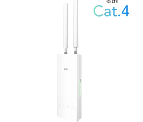 נתב חיצוני אלחוטי Cudy Outdoor 4G Cat 4 AC1200 Wi-Fi Router LT500 Outdoor כולל אפליקציה בעברית