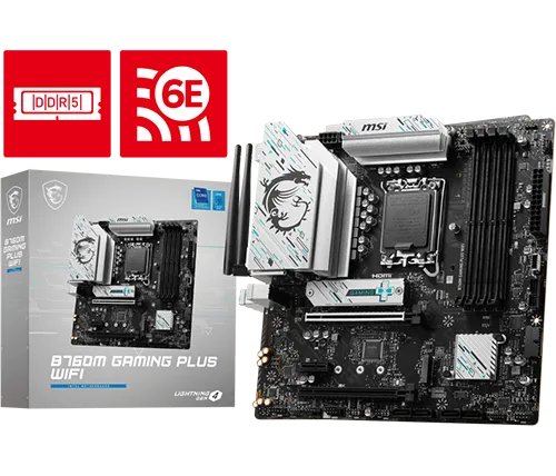 לוח אם MSI B760M GAMING PLUS WIFI DDR5 mATX