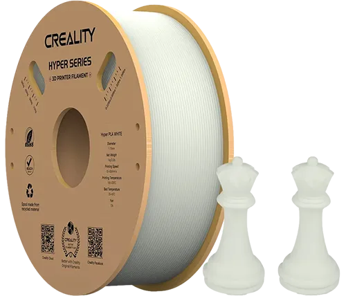 סליל הדפסה בצבע לבן המותאם למדפסת תלת מימד מבית CREALITY 