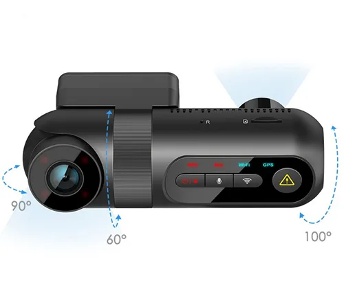 מצלמת דרך Viofo T130 2CH עם 2 ערוצים קדמי 2K 1440P + פנימי 1080P 