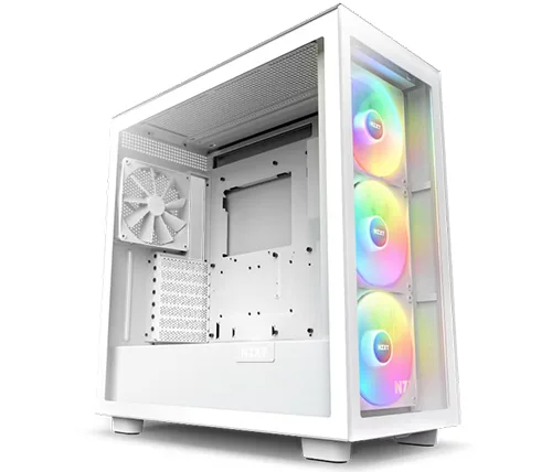 מארז מחשב NZXT H7 Elite בצבע לבן כולל חלון צד Tempered Glass