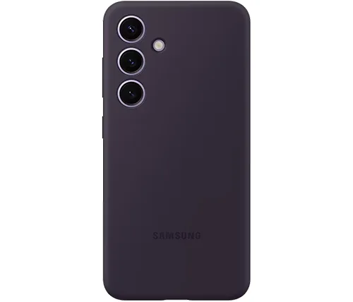 כיסוי סיליקון מקורי ל Samsung Galaxy S24 בצבע סגול כהה