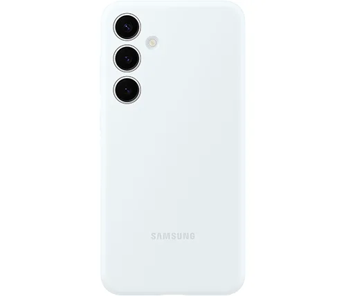 כיסוי סיליקון מקורי ל Samsung Galaxy S24 Plus בצבע לבן