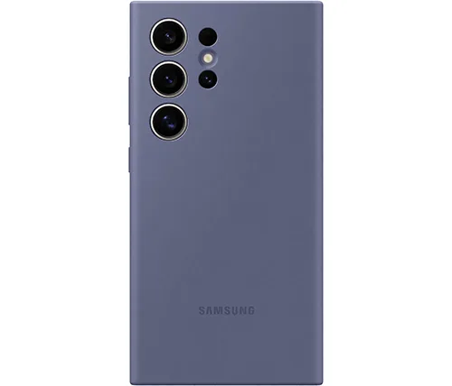 כיסוי סיליקון מקורי ל Samsung Galaxy S24 Ultra בצבע סגול