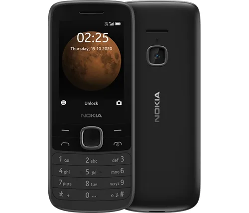 טלפון סלולרי Nokia 225 4G בצבע שחור