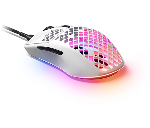 עכבר גיימינג חוטי SteelSeries Aerox 3 Gaming  כולל תאורת לד בצבע לבן
