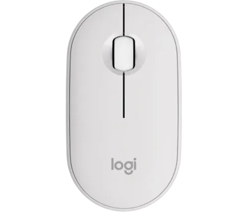 עכבר לוג'יטק אלחוטי 2.4Ghz - צבע לבן - Logitech Pebble Mouse 2 M350S Wireless