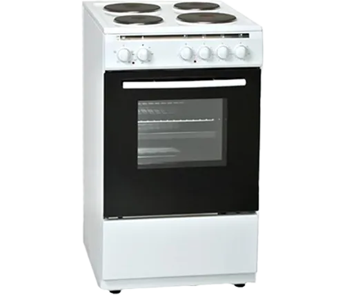 תנור אפיה משולב כיריים חשמליות בצבע לבן Normande KL-5060 - משלוח חינם