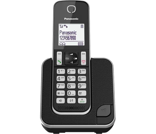 טלפון אלחוטי Panasonic KX-TGD310 בצבע שחור