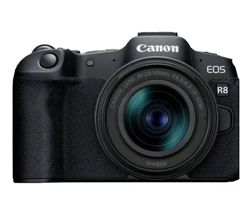 מצלמה דיגיטלית ללא מראה Canon EOS R8 + עדשת RF 24-50mm F4.5-6.3 IS STM
