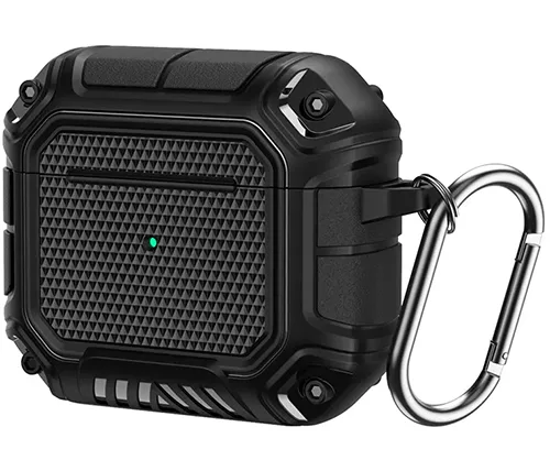 כיסוי מגן קשיח Ivory Mobile עם בולם זעזועים לאוזניות Apple AirPods Pro 2 בצבע שחור