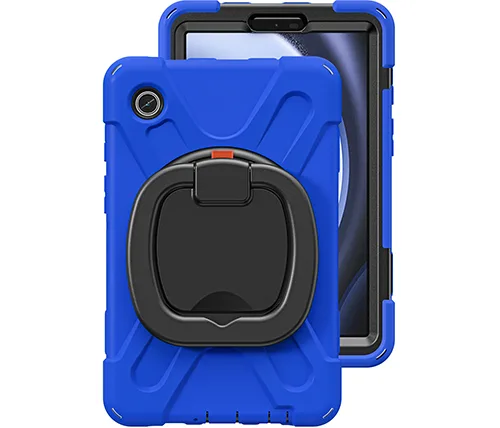 כיסוי קשיח לטאבלט Ivory Mobile מסתובב 360 מעלות סיליקון עמיד בפני זעזועים לטאבלט Samsung Galaxy Tab A9 SM-X110 / X115 בצבע כחול