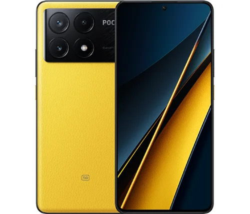 סמארטפון Xiaomi Poco X6 Pro 5G NFC 12GB + 512GB בצבע צהוב כולל מתנה