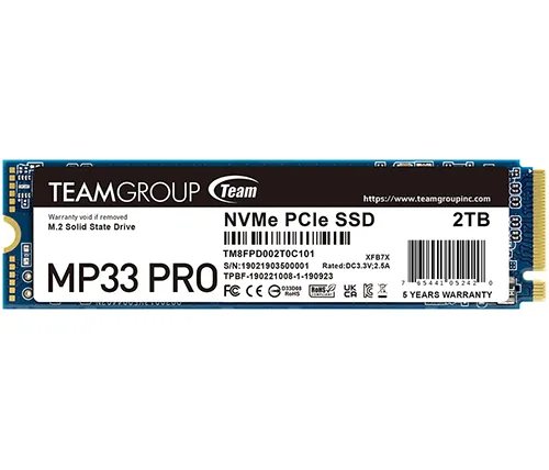 כונן Team Group MP33 PRO M.2 PCIe 2TB SSD