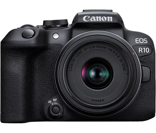 מצלמה דיגיטלית ללא מראה Canon EOS R10 + עדשת CANON RF-S 18-45MM F4.5-6.3 IS STM