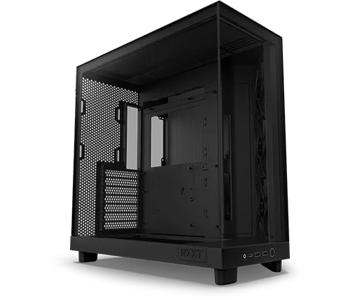 מארז מחשב NZXT H6 Flow בצבע שחור כולל חלון צד