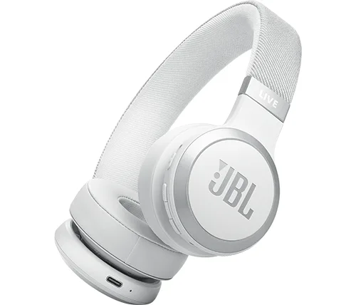 אוזניות קשת אלחוטיות JBL Live 670NC Bluetooth בצבע לבן