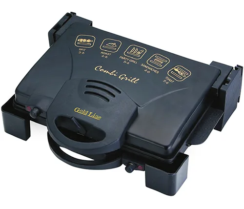 טוסטר לחיצה ענק פלורידה 8 פרוסות Gold Line ATL-273 1900W בצבע שחור