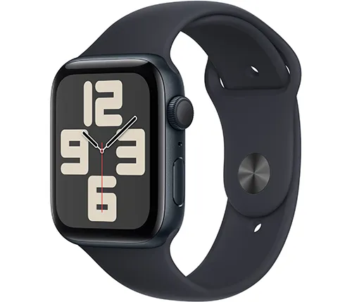 מציאון - שעון חכם אפל מוחדש Apple Watch SE 2nd Gen GPS 44mm בצבע Midnight Case עם רצועת Midnight Band בגודל M/L