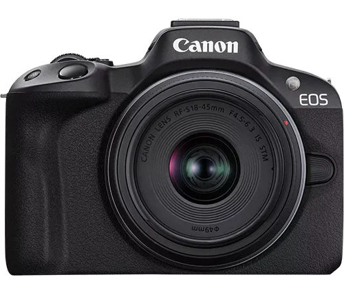 מצלמה דיגיטלית ללא מראה Canon EOS R50 כולל עדשה RF-S 18-45mm F4.5-6.3 IS STM