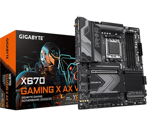 לוח אם Gigabyte X670 Gaming X AX V2 DDR5 ATX AMD