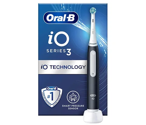 מברשת שיניים חשמלית נטענת Oral-B iO Series 3 בצבע שחור