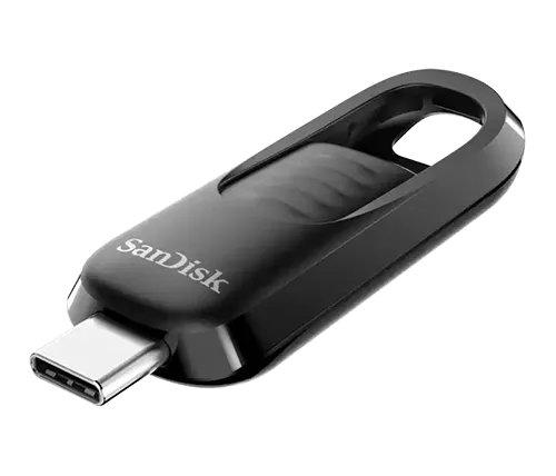 זכרון נייד SanDisk Ultra Slider USB Type-C 3.2 Gen1 - בנפח 256GB עם מנגנון סליידר
