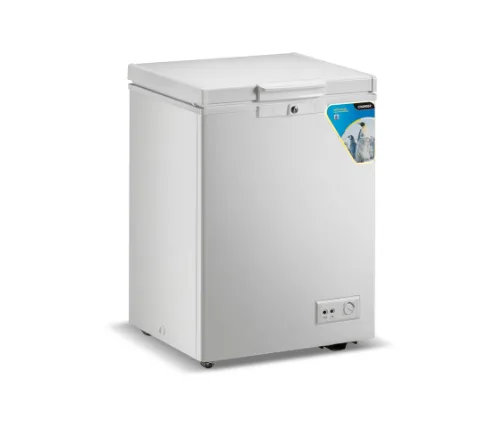 מקפיא / מקרר שוכב תעשייתי + מכסה זכוכית  זקש DL-170G בצבע לבן – משלוח חינם