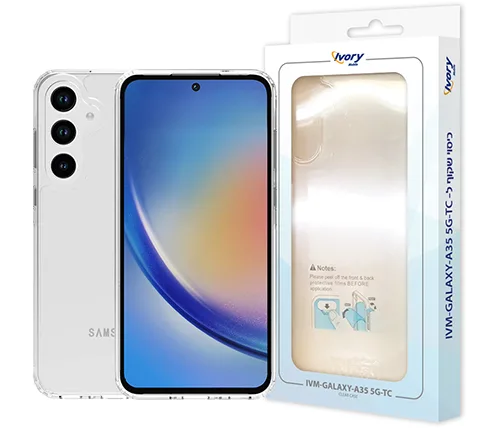 מגן לטלפון גלקסי Samsung Galaxy A35 שקוף Ivory Mobile