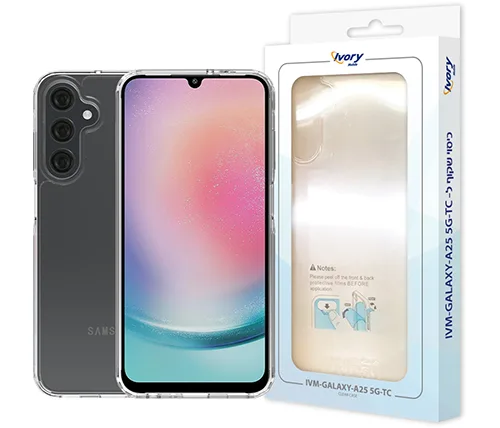 מגן לטלפון גלקסי Samsung Galaxy A25 שקוף Ivory Mobile