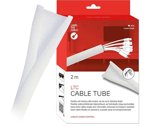 מאגד כבלים Lable The Cable בקוטר משתנה בצבע לבן - 2 מטר