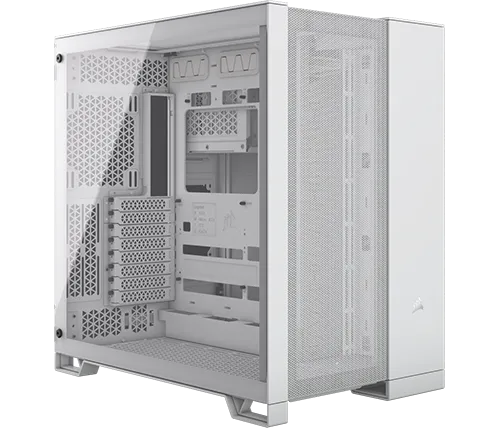 מארז מחשב Corsair 6500D AIRFLOW Mid-Tower Dual Chamber בצבע לבן