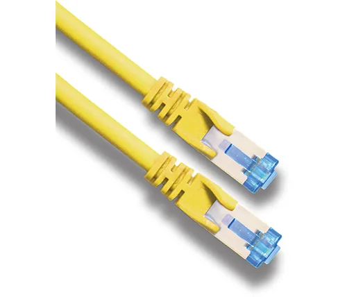 כבל רשת ישיר Ivory Connect CAT6A באורך כ-0.5 מטר בצבע צהוב